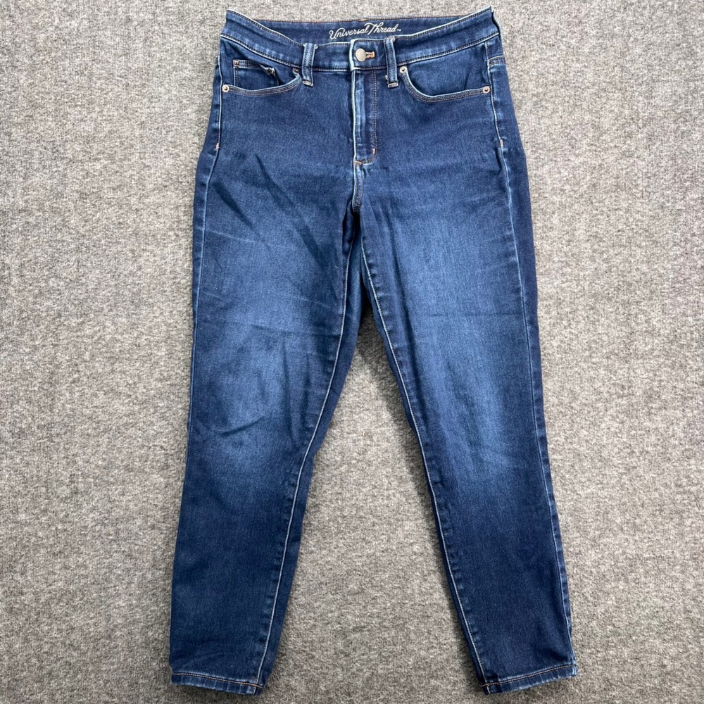 Universal Thread Womens High Rise Skinny Jeans Dark Wash Blue Denim Pants